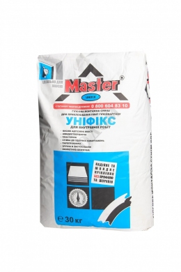 Клей для гипскокартона MASTER-Unifix 30 кг (40 шт) (Перлфикс)