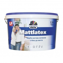 Краска DUFA D100 10л латексна матова MATTLATEX (устойчивая к мойке)