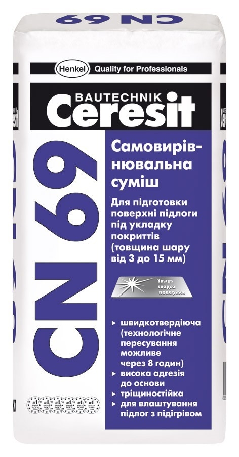 Самовыравнивающаяся смесь для пола 3*15 мм CN 69/25 (54) - 19868