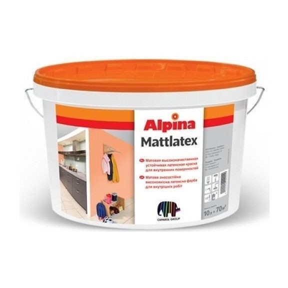 Аlpina Mattlatex 10 л (Краска интерьерная влагостоякая матовая) (831312/914494) - 19511
