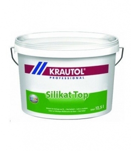 Краска фасаднаяя силикатная KRAUTOL Silikat Top 10LT (852835)