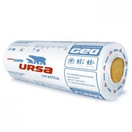 Утеплитель "URSA" 21,6м2 (рулон 1,2м х 9м х 5см)(24шт/пал)
