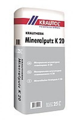 Штукатурка камешковая минеральная (СТ137) (2,0мм) Krautol Mineralputz K20 25KG (859133) (42шт)